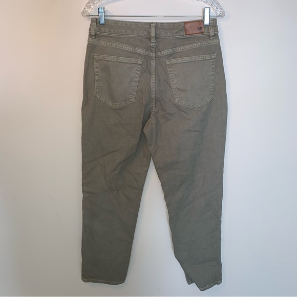 Joe Fresh Olive High Rise Straight Jeans 29 - Picture 3 of 12